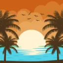 Sunset On The Beach