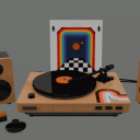 random record / cafe store Discord server icon