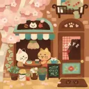 『 Neko Cafe 』 (＾• ω •＾) Discord Server Icon