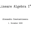 Lineare Algebra 1+2 FUB