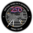 Virtual Roblox F-22 Raptor Demo Team
