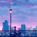 Shibuya nightlight city's icon