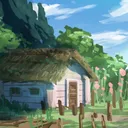 村はずれの小屋