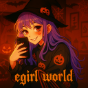 Discovery icon for E-Girl World | VC • Social • Call • Nitro • Anime • Active • Emotes • Egirls • Gaming • Voice Chat Discord server