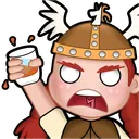 Wigfrid Drinks Whiskey