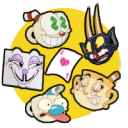 Cuphead emojis Discord server icon
