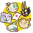 Cuphead emojis