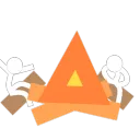 sit around the campfire with friends