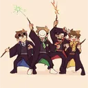 the krew but screardy cats<3