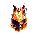 Burning Cube