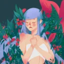 covered in blood