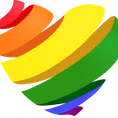 Ribbon pride hearts