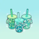 cyan ⨯ emote