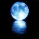 The faded Moon
