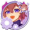 ⋆ 🌙 ﾟ. Moonlit Lilacs ៸៸ ArtㆍGFXㆍAestheticㆍCuteㆍEmotesㆍKawaiiㆍActiveㆍDecorㆍGuild Tag﹗𖹭﹒⁺ Discord server icon