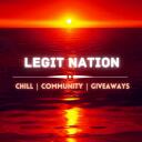 ⸸ ̊ LegitNation  ̊⸸ | Chill | Community | Giveaways |    Discord Server Icon