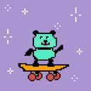 Little PandaBear on a Skateboard (official)
