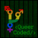 Queer Coded 🪼🦖🦈🚅🐦🐟🦌🧱💥🐄🐕🐎🪼🦝🚀🧹🦝