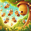 La ruche des abeilles 🌸🐝