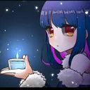 桌前的燭光