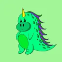 Dino with hair NFT