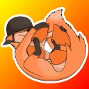 Fox is Hat Discord Server Icon