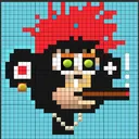 Cute Monkey Pixel CMP