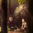 鬼 | ¨ 「 " — 𝐌idnight 𝐒un; 𝐉... Discord Server Icon