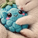 blue raspberry Discord server icon