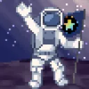 Waving Cosmonauts