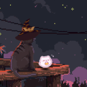 *:･ﾟ✧*:･ﾟ𝒽𝒶𝓂𝓅𝓉𝑒𝓇 𝒸𝒶𝒻𝑒 *ೃ༄ Discord server icon