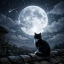 陪月亮一起熬夜