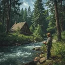 Fishing lodge