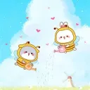 ᐢ. ̫ .ᐢ Tuji Bunny Emotes Discord server banner