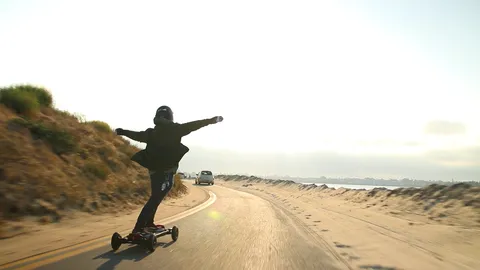 Electric Skateboarding splash
