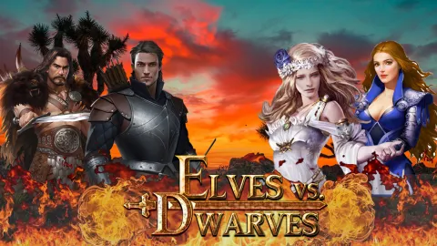Elves Vs. Dwarves Official splash