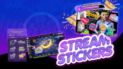 Stream Stickers splash