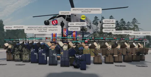 Korean People’s Army Air and Anti Air Force splash