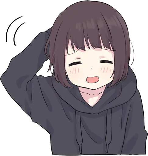 Embarassed Menhera Discord sticker