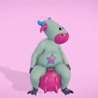 Cosmic Cow Dance Discord sticker