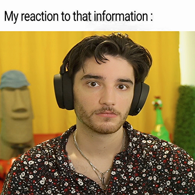 My reaction