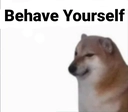 behave yourself