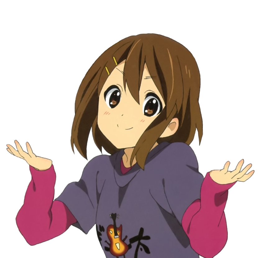 Yui Shrug Discord sticker