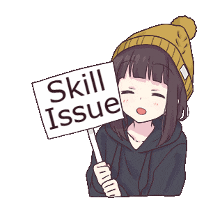 kmm menhera skill issue Discord sticker