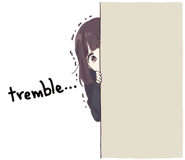 menhera shy Discord sticker