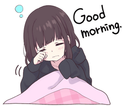 menhera morning Discord sticker