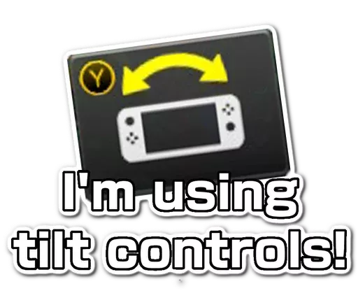 I'm using tilt controls! Discord sticker