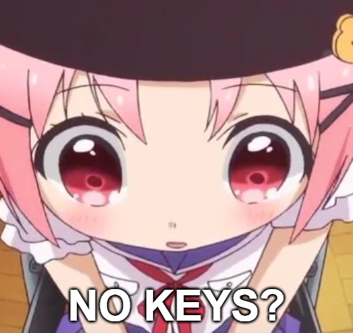No Keys? Discord sticker