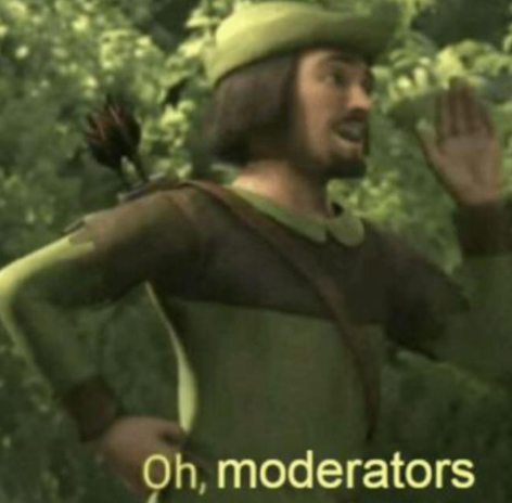 oh moderators Discord sticker
