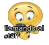 llamando al staff Discord sticker